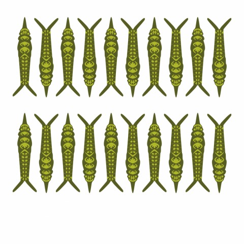 Спинки для имитации Личинок Веснянки, stonefly nymphs. Один цвет