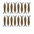 Спинки для имитации Личинок Веснянки, stonefly nymphs. Один цвет
