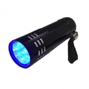 Фонарь UV 395, 7w, 9 LED