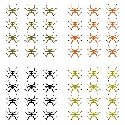 Лапки для имитации нимфы 