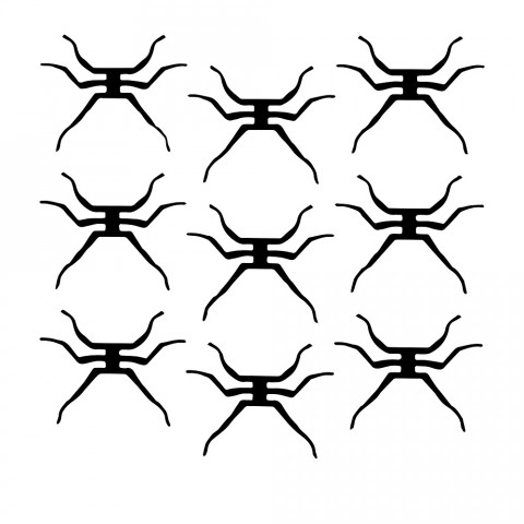 Лапки для имитации Мухи, прозрачная пленка ПВХ