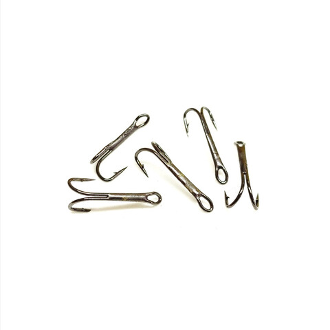 Крючок двойной, паянный MUSTAD, черный никель 100шт