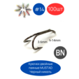Крючок двойной, паянный MUSTAD, черный никель 100шт