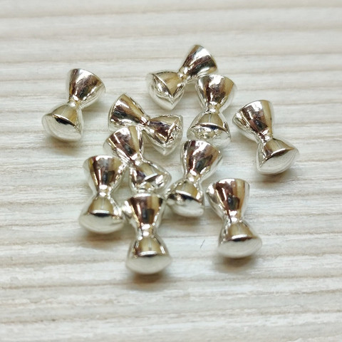 Глазки-гантельки. Цвет: серебро, 10шт