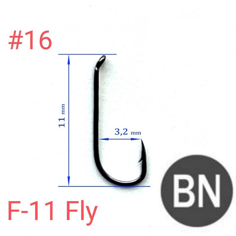 Крючки SUNG WOON Fly F-11, цвет NSB 1000шт