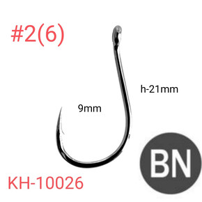 Крючки кованые, двугибные Chinu-ring КH-10026 NSB Ю.Корея. 1000шт