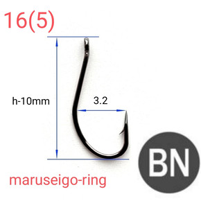 Крючки KH-10014 MARUSEIGO-RING, Ю.Корея, цвет BN, 1000 шт