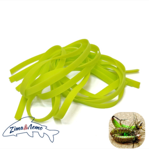 Материал для спинок и тел Nymph skin зеленый ручейник